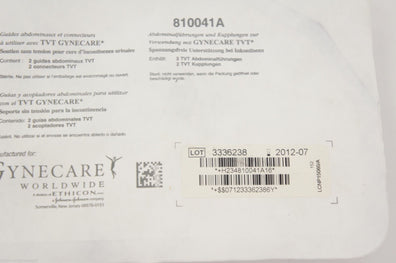 810041A ~ Gynecare Abdominal Guides and Couplers (x)